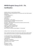 NIHSS-English Group G-V3 - 7th&period; Certification Latest 2026&sol;2027 Exam Questions and Verified Solutions&NewLine;
