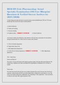 HESI RN Exit Pharmacology Specialty Study Guide 103 Questions Review 2027&sol;2028