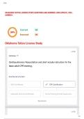 OKLAHOMA TATTOO LICENSE STUDY&vert; QUESTIONS AND ANSWERS &vert; 2026 UPDATE &vert; 100&percnt; CORRECT&period;