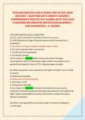 TCEQ WASTEWATER CLASS D LICENSE PREP ACTUAL EXAM &NewLine;2026&sol;2027 &vert; QUESTIONS WITH CORRECT ANSWERS &vert; &NewLine;COMPREHENSIVE PRACTICE TEST ALIGNED WITH TCEQ CLASS &NewLine;D WASTEWATER OPERATOR CERTIFICATION BLUEPRINT &vert; &NewLine;PASS GUARANTEED A&plus; GRADED 