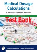 TEST BANK MEDICAL DOSAGE CALCULATIONS A DIMENSIONAL ANALYSIS APPROACH UPDATED EDITION EXAMPREP ACTUAL SOLVED QUESTIONS CORRECT ANSWERS&period;pdf&NewLine;&NewLine;