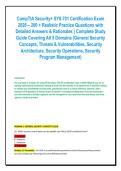 CompTIA Security&plus; SY0-701 Certification Exam &NewLine;2026 &ndash; 200 &plus; Realistic Practice Questions with &NewLine;Detailed Answers & Rationales &vert; Complete Study &NewLine;Guide Covering All 5 Domains &lpar;General Security &NewLine;Concepts&comma; Threats & Vulnerabilities&comma; Security &NewLine;Architecture&comma;