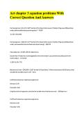 &NewLine;&NewLine;&NewLine;&NewLine;Act chapter 3 equation problems With Correct Question And Answers&NewLine;