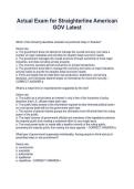 Actual Exam for Straighterline American GOV Latest