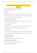 AIC 300 Exam 1 Questions with Correct&NewLine;Answers