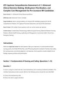 ATI Capstone Comprehensive Assessment v3&period;1&colon; Advanced&NewLine;Clinical Decision-Making&comma; Multisystem Prioritization&comma; and&NewLine;Complex Care Management for Pre-Licensure RN Candidates