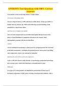 AWHONN Test Questions with 100&percnt; Correct&NewLine;Answers
