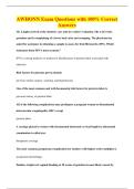 AWHONN Exam Questions with 100&percnt; Correct&NewLine;Answers