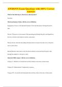 AWHONN Exam Questions with 100&percnt; Correct&NewLine;Answers