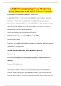 AWHONN Intermediate Fetal Monitoring&NewLine;Exam Questions with 100&percnt; Correct Answers