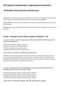  ATI Capstone Fundamentals Comprehensive Assessment&colon; Foundational Nursing Concepts&comma;&NewLine;Clinical Judgment&comma; and Patient Care Priorities for Pre-Licensure Nursing Candidates