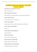 AZ 204 Exam Review Questions with 100&percnt;&NewLine;Correct Answers