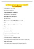 AZ 204 Study Guide Questions with 100&percnt;&NewLine;Correct Answers