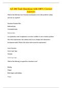 AZ 204 Task Questions with 100&percnt; Correct&NewLine;Answers