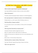 AZ 204 Test 1 Questions with 100&percnt; Correct&NewLine;Answers