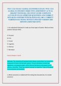 WGU C211 EXAM &sol; GLOBAL ECONOMICS EXAM &sol; WGU C211 &NewLine;GLOBAL ECONOMICS OBJECTIVE ASSESSMENT ACTUAL &NewLine;2026&sol;2027 TESTBANK AND STUDY GUIDE COMPLETE &NewLine;ACCURATE EXAM APPROVED QUESTIONS AND CORRECT &NewLine;DETAILED ANSWERS WITH RATIONALES &lpar;100&percnt; CORRECT &NewLine;VERIFIED SOLUTI