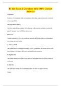BI 121 Exam 2 Questions with 100&percnt; Correct&NewLine;Answers
