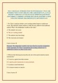 WGU C180 EXAM &sol; INTRODUCTION TO PSYCHOLOGY &sol; WGU C180 &NewLine;INTRODUCTION TO PSYCHOLOGY PRE ASSESSMENT &lpar;PA&rpar; ACTUAL &NewLine;2026&sol;2027 COMPLETE ACCURATE EXAM APPROVED QUESTIONS &NewLine;AND CORRECT VERIFIED ANSWERS &lpar;DETAILED ANSWERS&rpar; LATEST UPDATED VERSION 2026 EDITION &vert;FULL