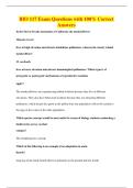 BIO 117 Exam Questions with 100&percnt; Correct&NewLine;Answers