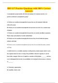 BIO 117 Practice Questions with 100&percnt; Correct&NewLine;Answers