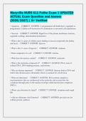 Maryville NURS 611 Patho Exam 1 UPDATED&NewLine;ACTUAL Exam Question and Answer&NewLine;&lpar;2026&sol;2027&rpar; &vert; A&plus; Verified&NewLine;