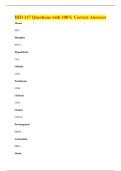 BIO 117 Questions with 100&percnt; Correct Answers