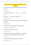 BIO 117 Test 1 Questions with 100&percnt; Correct&NewLine;Answers