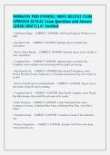 WORKDAY PRO PAYROLL MOST RECENT EXAM&NewLine;UPDATED ACTUAL Exam Question and Answer&NewLine;&lpar;2026&sol;2027&rpar; &vert; A&plus; Verified