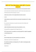 BIO 117 Test Questions with 100&percnt; Correct&NewLine;Answers