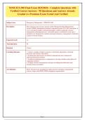 NIMS ICS-300 Final Exam 2025&sol;2026 &vert; Complete Practice Questions & Verified Answers &vert; Intermediate Incident Command System Review