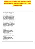 MN580 MIDTERM Exam Questions and&NewLine;Answers with Verified Solutions &vert; Latest&NewLine;Updated 2026