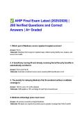 AHIP Final Exam 2025&ndash;2026 &lpar;200 Verified Questions & Correct Answers&comma; Graded A &ndash; Healthcare Compliance Certification Resource&rpar;
