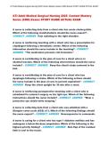 ATI Adult Medical Surgical Nursing 2025 Content Mastery Series &lpar;CMS&rpar; Study Guide Questions and Answers 2026&sol;2027 &vert; Med Surg Nursing & Comprehensive Exam Review