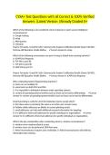 CYSA&plus; Test Questions with all Correct & 100&percnt; Verified Answers &vert;Latest Version &vert;Already Graded A&plus;