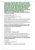 Fall Semester 2026&ndash;2027 MPH &ndash; Master of Public Health Updated 2026 &vert; 190&plus; Questions and Answers &vert; Master of Public Health &lpar;MPH&rpar; Comprehensive Study Guide&comma; Practice Exam&comma; Exam Prep Test Bank&comma; Epidemiology&comma; Biostatistics&comma; Environmental Health&comma; Global Health
