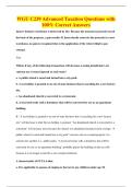 WGU C239 Advanced Taxation Questions with&NewLine;100&percnt; Correct Answers