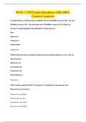 WGU C239 Exam Questions with 100&percnt;&NewLine;Correct Answers