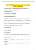 WGU C239 Module Questions with 100&percnt;&NewLine;Correct Answers