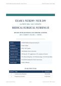 NUR209 EXAM 1 2026&sol;2027 &vert; Medical Surgical Nursing II &vert; Latest Update &vert; 100&percnt; Correct Grade A &vert; Fortis &vert; Pass Guaranteed - A&plus; Graded&NewLine;&NewLine;