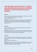 TNCC 8th Edition Exam Study Guide - Full Questions&comma; Verified Answers & In-Depth Rationales &vert; Updated 2025&sol;2026 Trauma Nurse Prep &vert; Graded A&plus;