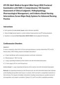 ATI RN Adult Medical-Surgical &lpar;Med-Surg&rpar; 2026 Proctored&NewLine;Examination with NGN&colon; A Comprehensive 100-Question&NewLine;Assessment of Clinical Judgment&comma; Pathophysiology&comma;&NewLine;Pharmacological Management&comma; and Evidence-Based Nursing&NewLine;Interventions Across Major Body Systems