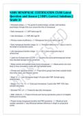 NAMS MENOPAUSE CERTIFICATION EXAM Latest&NewLine;Question and Answer &vert; 100&percnt; Correct Solutions &vert;&NewLine;Grade A&plus;