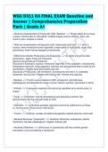 WGU D311 OA FINAL EXAM Question and&NewLine;Answer &vert; Comprehensive Preparation&NewLine;Pack &vert; Grade A&plus;