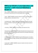 NSG3130 EXAM 3 Latest Question and&NewLine;Answer &vert; 100&percnt; Correct Solutions &vert;&NewLine;Grade A&plus;