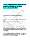 NSG3130 EXAM 2 Latest Question and&NewLine;Answer &lpar;2026&sol;2027&rpar; &vert; Detailed&NewLine;Rationales &vert; A&plus; Verified