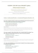 NUR209 COMPREHENSIVE EXAM 2026&sol;2027 &vert; Medical Surgical Nursing II &vert; 100 Questions 9 Sections &vert; Grade A &vert; Fortis College &vert; Pass Guaranteed - A&plus; Graded&NewLine;&NewLine;