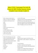 Sybex CYSA&plus; Assessment Test with All Correct & 100&percnt; Verified Answers &vert;Actual Complete Exam &vert;Already Graded A&plus;