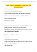 D265&colon; Critical Thinking Test 5 Questions and&NewLine;Correct Answers