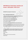 NURS 8024 Test 2 Study Guide exam Questions and Correct Answers&period;pdf