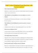 D265 Critical Thinking Exam Questions with&NewLine;Correct Answers